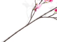 Qunince Spray H97cm kunstbloem - Roze - Afbeelding 3