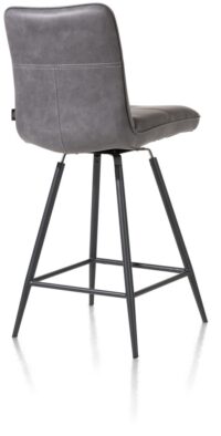 Milva, barstoel met draai-systeem - zwart frame - Afbeelding 3