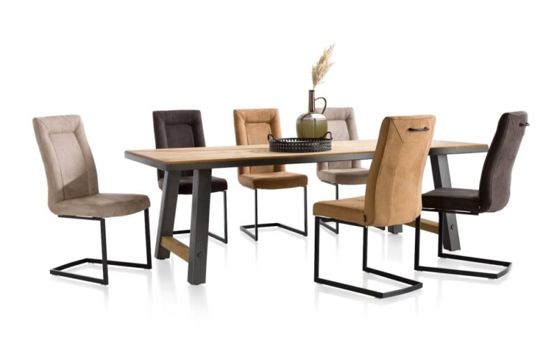 Malvino, Eetkamerstoel - Rvs Swing Vierkant - Afbeelding 4