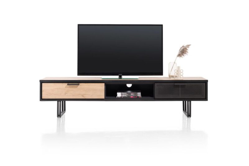 Avalon, Tv-Dressoir 200 Cm - 2-Laden + 1-Niche - Natural - Afbeelding 1