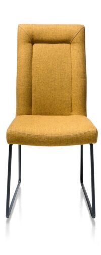 Malene, eetkamerstoel - tube frame zwart - greep rond - Afbeelding 3