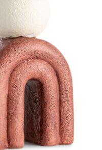 Lot bougeoir H15,5cm - brun - Image 2