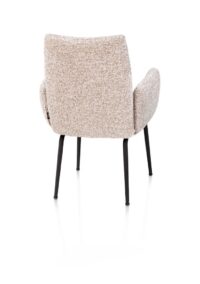 Bovina, chaise à accoudoirs - 4 pieds - Image 3