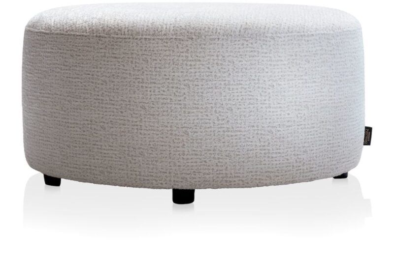 Beautiq - Chic Pouf - Ronde 80 Cm - Creme - Image 1