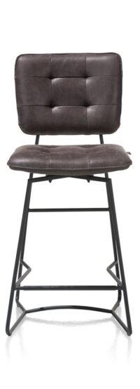 Julien, barstoel - zwart frame - Corsica - Antraciet - Afbeelding 3