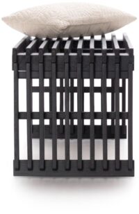 Lino bankje 96cm - Zwart - Afbeelding 2