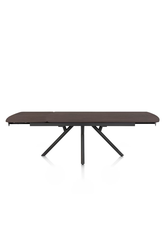 Novello, uitschuiftafel 200 (+ 78) x 100 cm - Clay