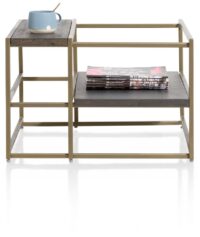 City, bout de canape 60 x 60 cm - Castle anthracite