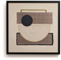 Encounter tableau 100x100cm - Couleur creme