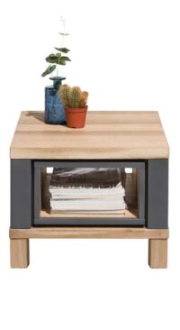 Jardin, bijzettafel 60 x 50 cm + 1-niche - Antraciet - Afbeelding 4