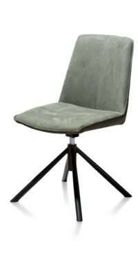 Brody, Eetkamerstoel - combi voorzijde Savannah / achterzijde Kibo - Groen