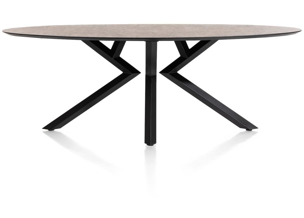 Masura, eetkamertafel ellips - 220 x 105 cm - Roest