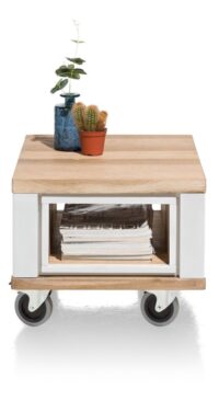 Jardin, bijzettafel 60 x 50 cm + 1-niche - wit