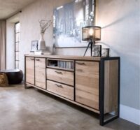 Metalo, wandtafel 140 x 42 cm + 2-laden - Afbeelding 4