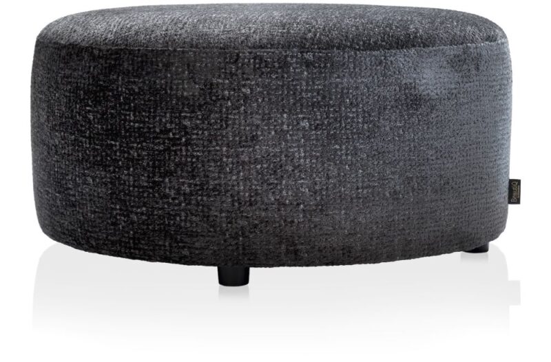 Beautiq - Chic Pouf - Ronde 80 Cm - Anthracite - Image 1