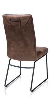 Malvino, eetkamerstoel - tube frame zwart - greep rond - Afbeelding 4