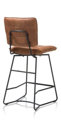 Julien, chaise de bar - cadre noir - Corsica - Cognac - Image 3